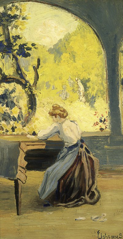 Verandah in Spring by Louis Michel Eilshemius